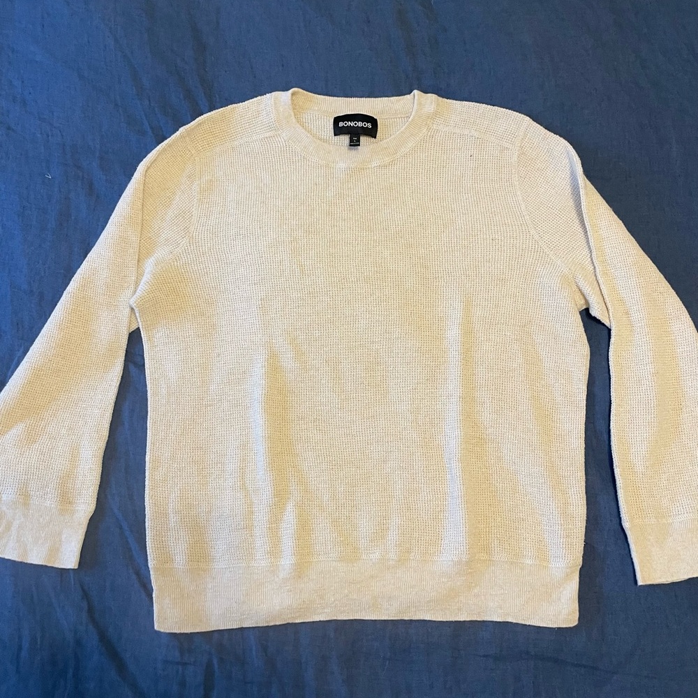 Bonobos Cream Sweater Large